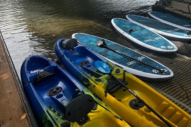 2 hour tandem kayak rental at our private launch area in Hale'iwa - Tandem kayaking that actually works for two (not just the idea of it)