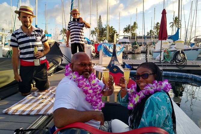 Aloha Gondola Cruise with Drinks & Pastries - Small-Group Gondola Feel: Captain, Forever Lei, and the Romance Factor
