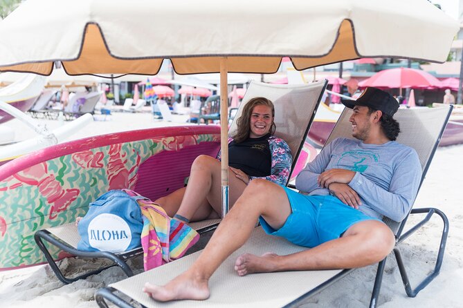 Beach Umbrella and Chair Set Rental - Bathrooms at Duke’s Waikiki and Your Own Snack Plan