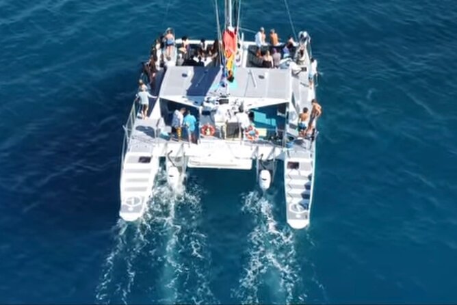 Board from Waikiki Beach for a scenic Sunset Sail on the Hāwea - The 50-Foot Catamaran Setup: Comfort, Space, and the Wind Factor