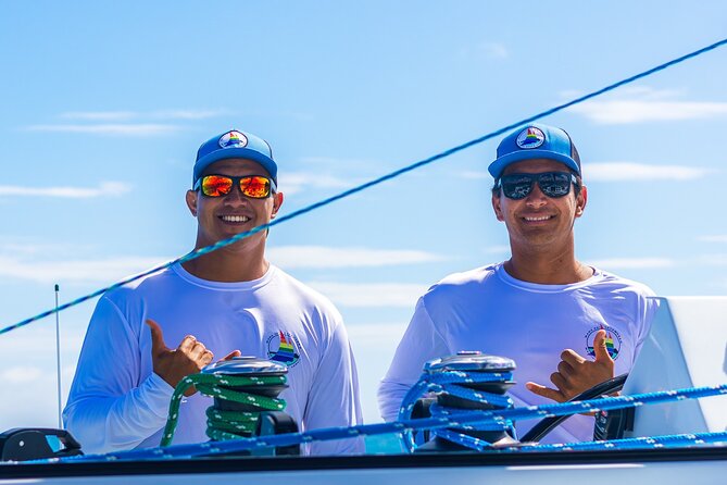 Board from Waikiki Beach for Aloha Hour Sail on Hāwea Catamaran - Aloha Hour Drinks, Music, and the Crew Energy