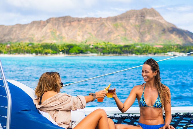 Board from Waikiki Beach for Aloha Hour Sail on Hāwea Catamaran - Boarding the Hāwea Catamaran and Getting Comfortable