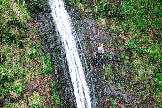 Chasing Waterfalls:Wild Hawaii Rappelling - The rappel: what it feels like and how you get down