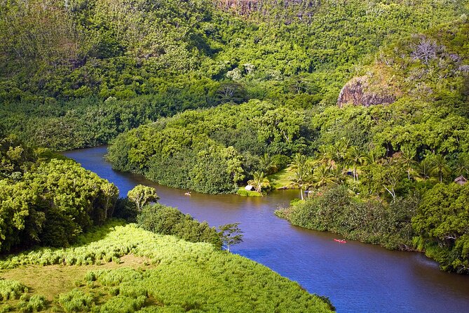 Day Trip from Oahu to Kauai: Highlights & Movie Sites - Jurassic Park vibes at a beachside town stop