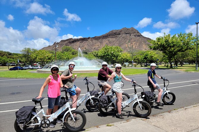 Electric Bike Ride & Diamond Head Hike Tour - From meeting point to crater views: how the day actually moves