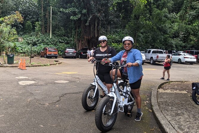 Electric Bike Ride & Manoa Falls Hike Tour - Back Down with the University of Hawaii at Manoa Stop