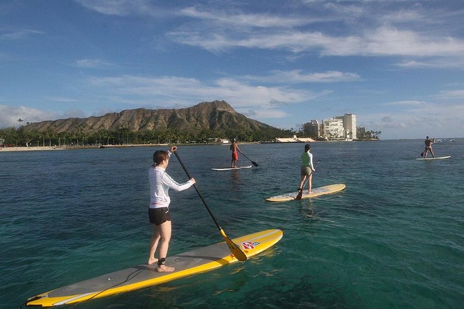 Family Stand Up Paddle Lesson with Waikiki Courtesy Shuttle - On the beach: your instructor’s setup talk and first board steps