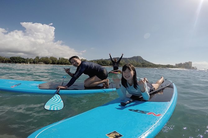 Family Stand Up Paddle Lesson with Waikiki Courtesy Shuttle - Check-in at Waikiki Beach Marriott: gear up and get ready