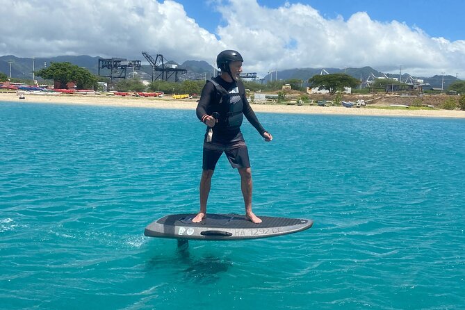 Group of 2 + mid length eFoil experience Honolulu HAWAII - Arriving at the eFoil shop on Sand Island (and finding it quickly)