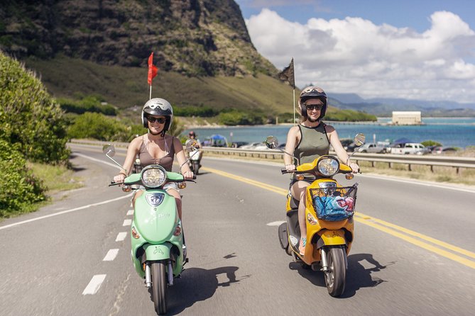 Hawaiian Style Moped Rental for the Day - Gear reality: helmet, locks, and phone charging that you shouldn’t rely on