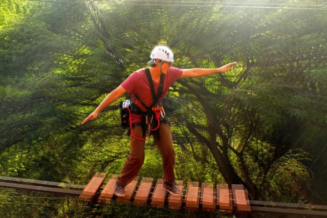 High Ropes Adventure Course at Coral Crater - The guide makes or breaks high ropes