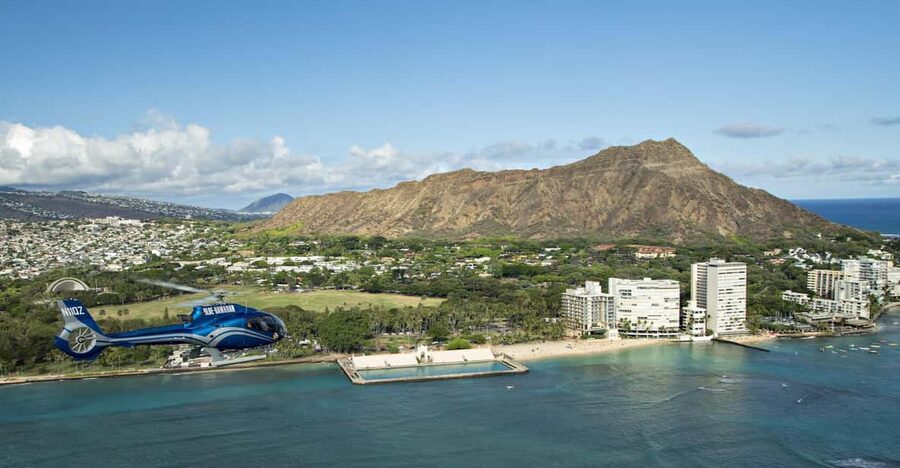 Honolulu: Blue Skies of Oahu Helicopter Tour - Dole Plantation area views: a pop of familiar Oahu