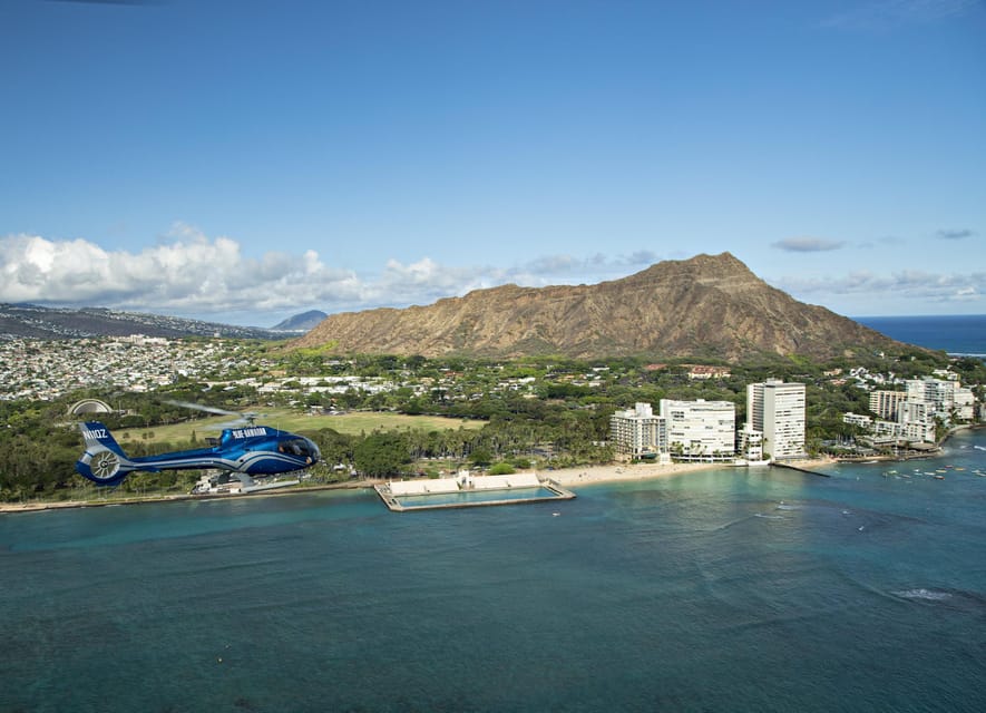 Honolulu: Blue Skies of Oahu Helicopter Tour - Pearl Harbor, Arizona Memorial, and Battleship Missouri from above