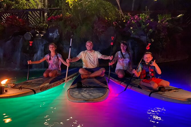Lunar Legends Night Stand up Paddle Kayak Water Experience - Entering The Polynesian Cultural Center After Closing Time