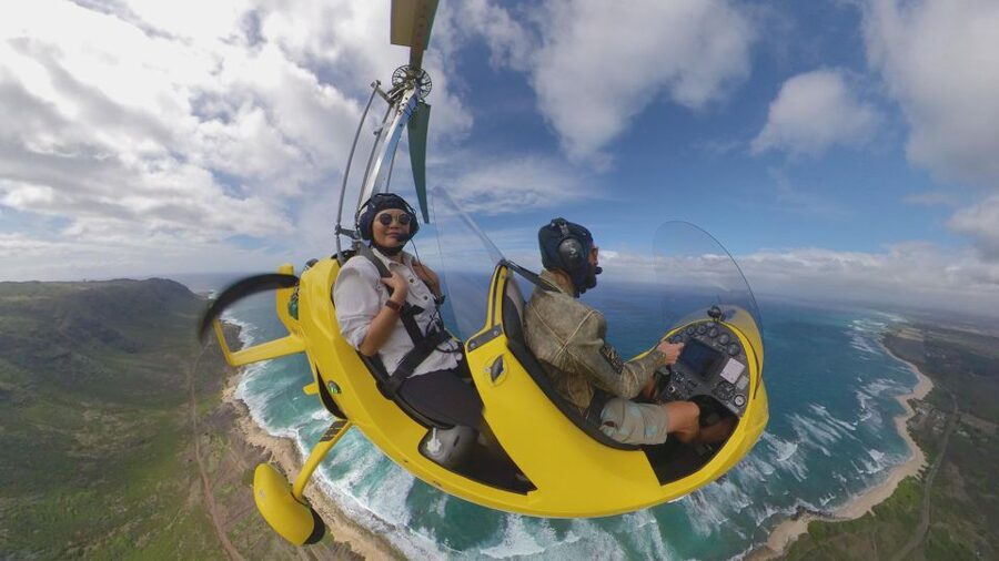 Oahu: Gyroplane Flight over North Shore of Oahu Hawaii - The Best Way to Think About Weather Permitting