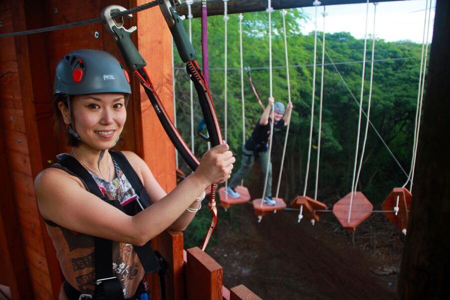 Oahu: High Ropes Adventure, Climbing, & Rappel Experience - The 60-foot Adventure Tower and your 50-foot freefall moment