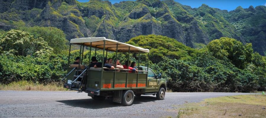 Oahu: Kualoa Jurassic Movie Set Adventure Tour - Open-air vehicle reality: comfort, rain, and what to bring