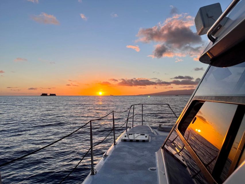 Oahu: Private Catamaran Sunset Cruise & Optional Snorkeling - Wildlife spotting without the gimmicks