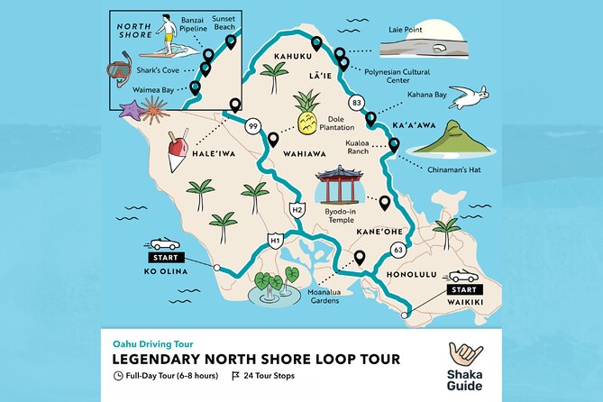 Oahu's North Shore Self-Guided Audio Tour - How the Shaka Guide GPS Audio Works on Oʻahu