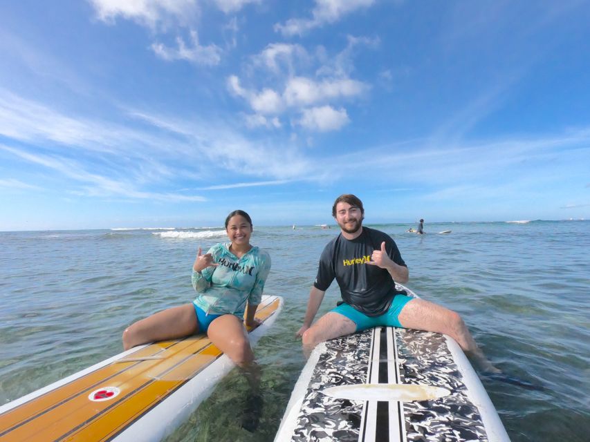 Oahu: Surfing Lessons for 2 People - The 2-hour flow: from dry land basics to 70+ minutes on the board