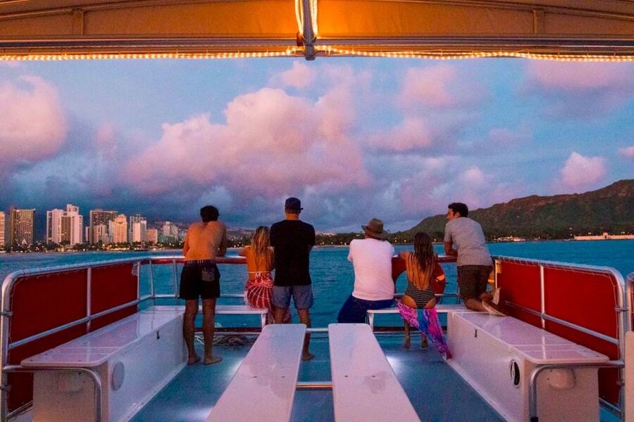 Oahu: Waikiki Glass Bottom Boat Sunset Cruise - Glass-bottom expectations: fun views, not a guarantee of underwater action