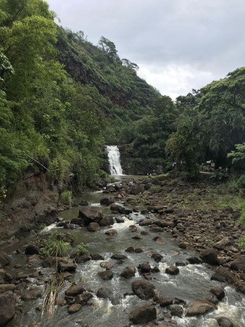 Oahu: Waimea Falls & valley & North Shore day - Lunch at North Shore Shrimp Trucks: filling, fast, and often cash-only
