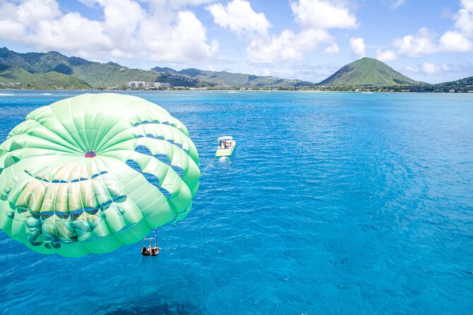 Parasailing on Maunalua Bay- Oahu's off Waikiki Playground - Transfers and waiting: plan for a longer day than the listed duration