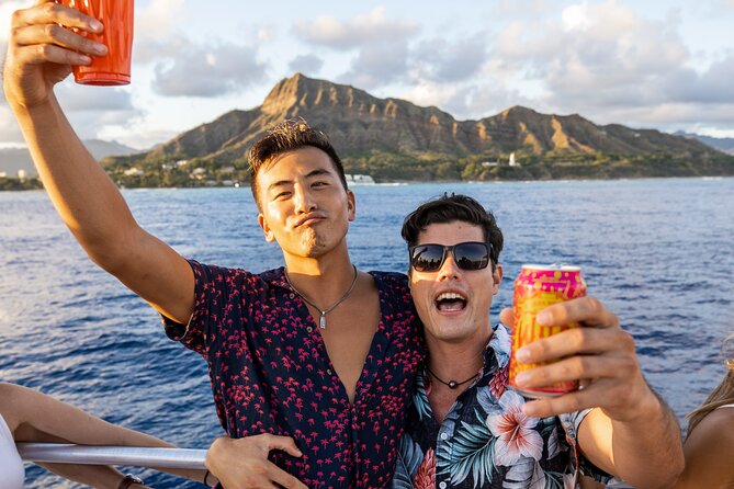 Premier Waikiki Sunset Party Cruise with Live DJ and Full Bar - The Bar Setup: One Drink Ticket Included, Full Bar Onboard