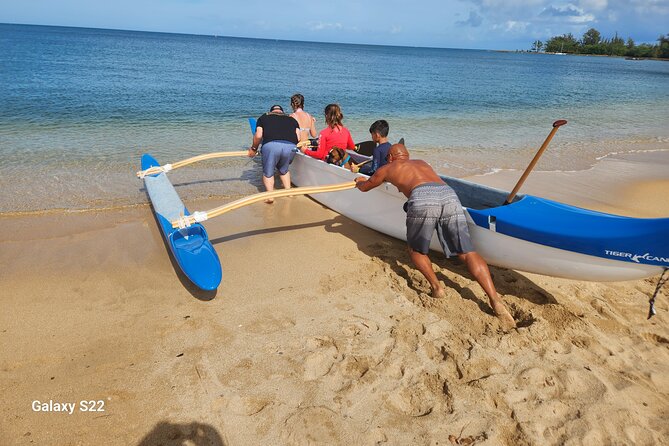 Private North Shore Hawaiian outrigger Canoe and turtle adventure - The Guide Factor: Steve, James, and JC Matter