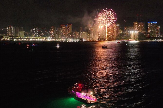 Waikiki Friday Fireworks Party Cruise with Live DJ & Full Bar - The two-hour route: Diamond Head, then Waikiki