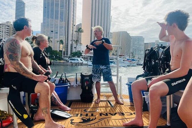 Waikiki Two Tank Guided Scuba Diving Adventure: Certified Diver - Meeting point at Ocean Therapy Charters: how to show up ready