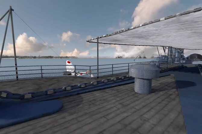 Walk The Deck of The USS Arizona Virtual Reality Experience - What you actually see in the VR deck walk